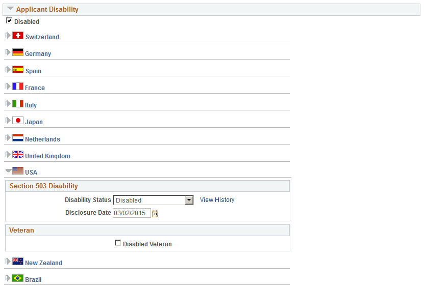 Create Applicant page: Eligibility and Identity tab (3 of 4)