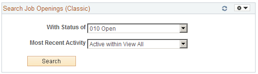 Search Job Openings (Classic) pagelet