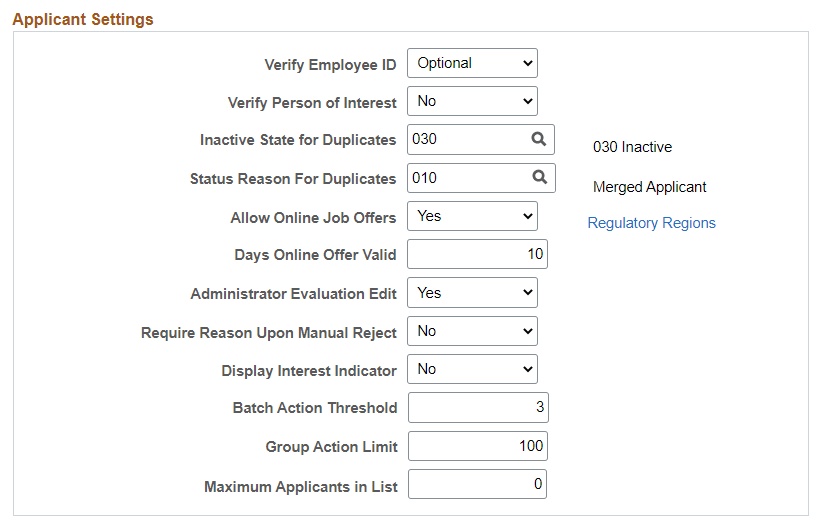 Recruiting Installation_Applicants Tab (Page 1 of 3)