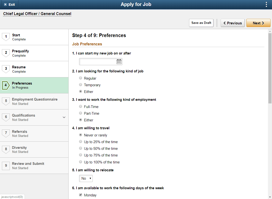 Fluid Candidate Gateway activity guide
