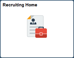 Recruiting Home tile