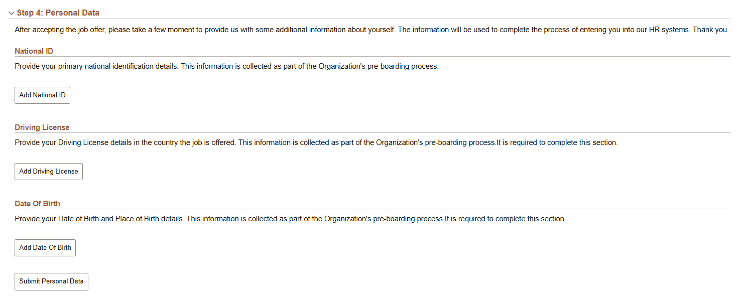 Careers Job Offer page (2 of 2)