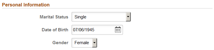 Personal Information section (fluid)