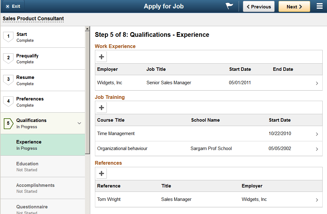 <><Step Name> page (fluid)