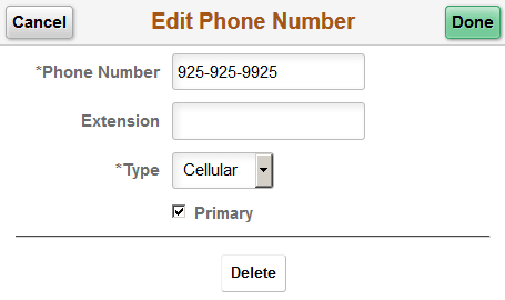 Add/Edit Phone page (fluid)