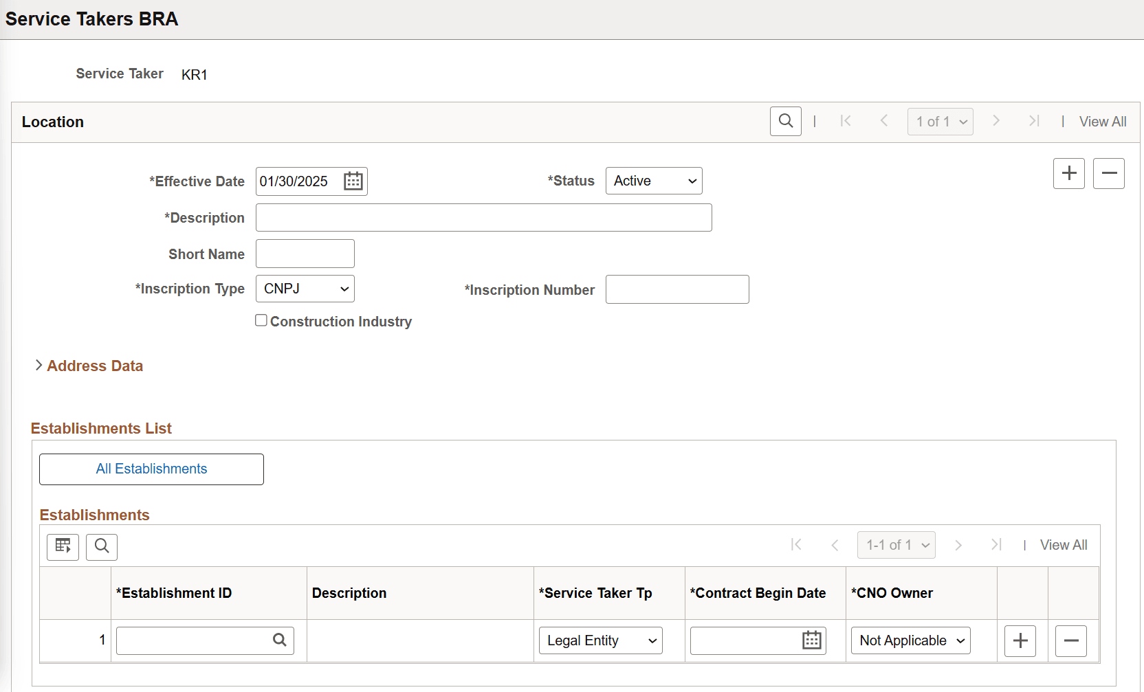 Service Takers BRA page