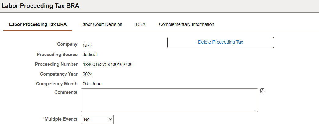 Labor Proceeding Tax BRA page (1 of 2)