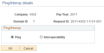 Ping/Interop details page