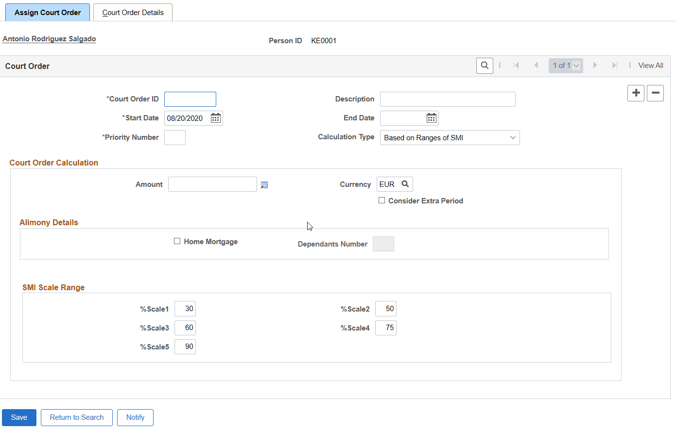 Calculation based on Ranges of SMI