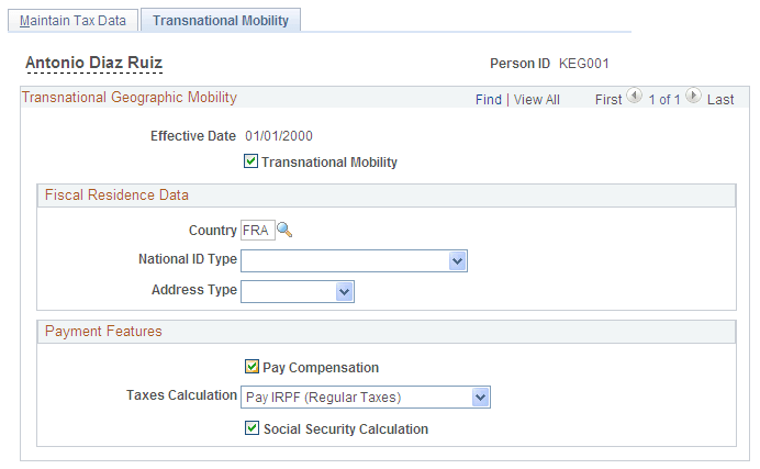 Transnational Mobility page