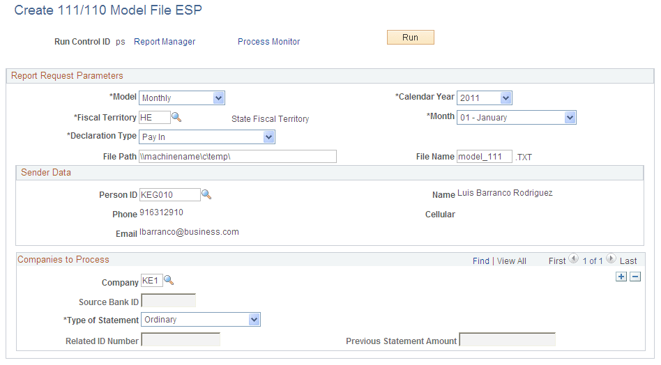 Create 111/110 Model File ESP page