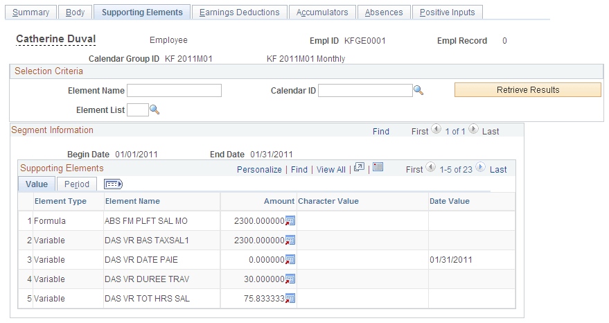 Supporting Elements page
