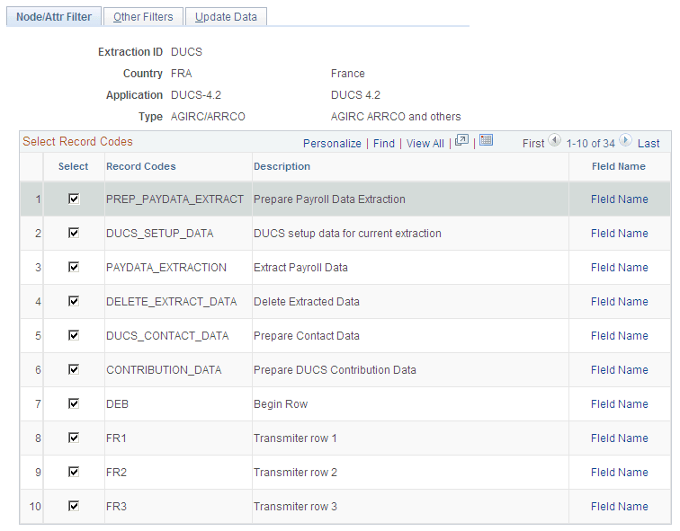 Node/Attr Filter page