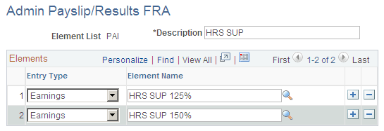 Admin Payslip/Results FRA page