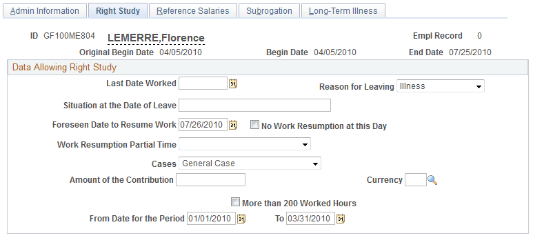 Maternity Certificates FRA - Right Study page