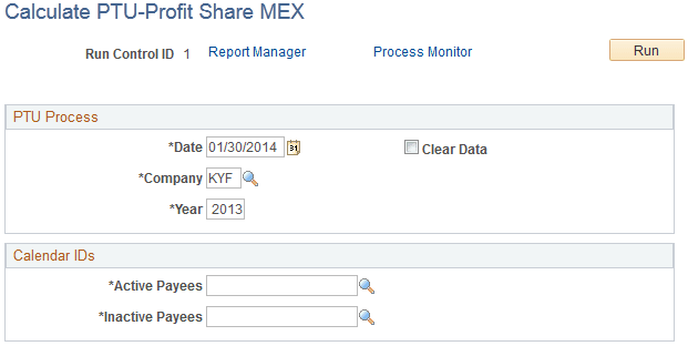 Calculate PTU-Profit Share MEX page