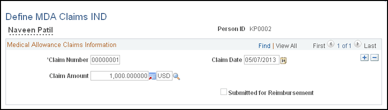 Define MDA Claims IND page