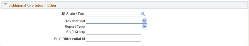 Example of tax method override on Element Detail page