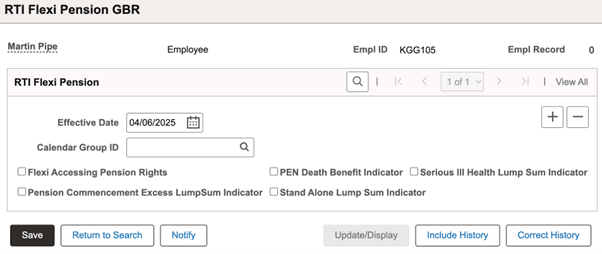 RTI Flexi Pension GBR page