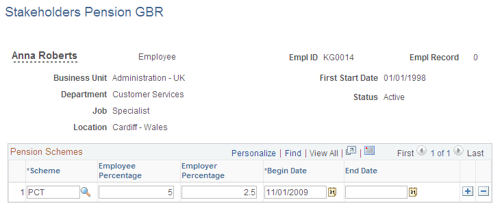 Stakeholders Pension GBR page