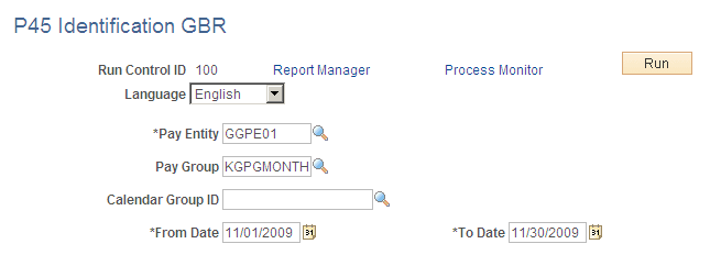P45 Identification GBR page