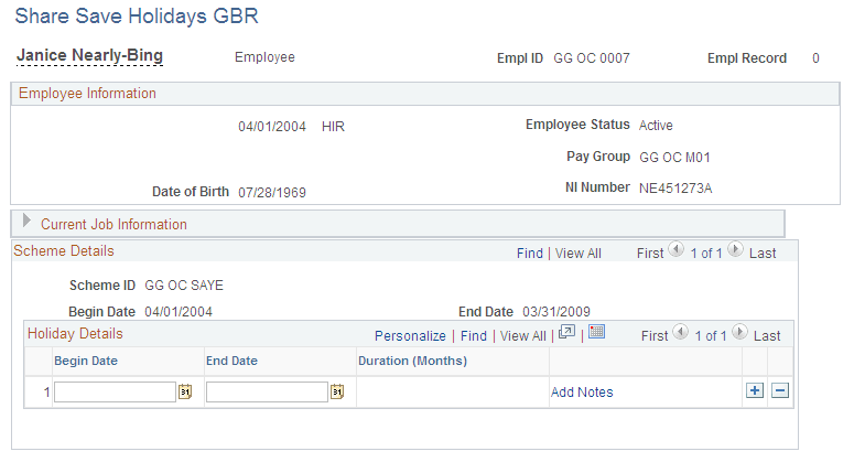 Share Save Holidays GBR page