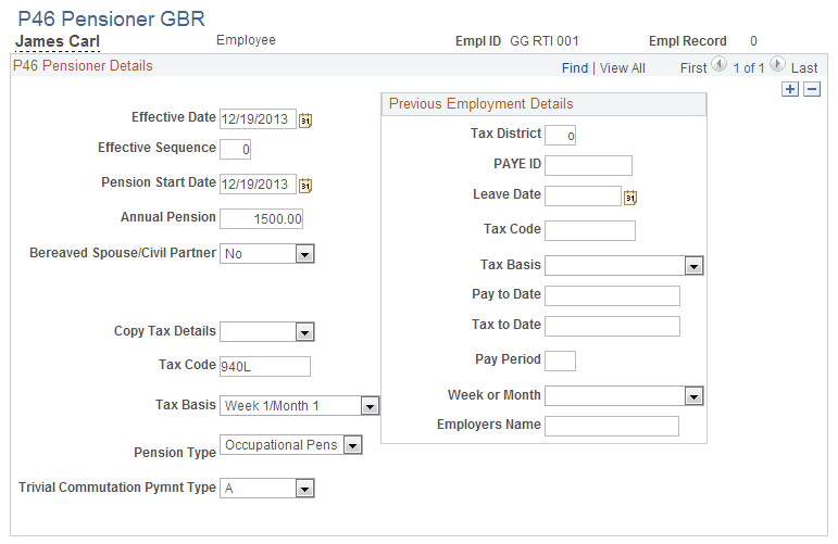 P46 Pensioner GBR page