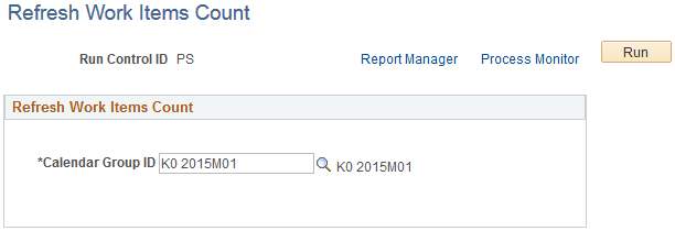 Refresh Work Items Count page