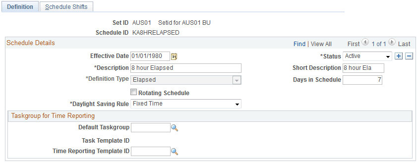 Definitions - Definition page