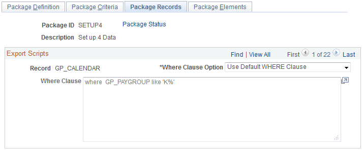 Create Non-Rule Package - Package Records
