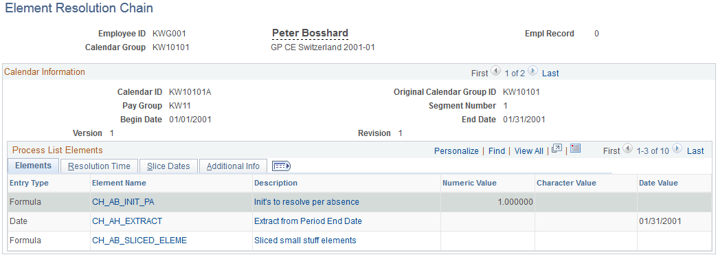 Element Resolution Chain page