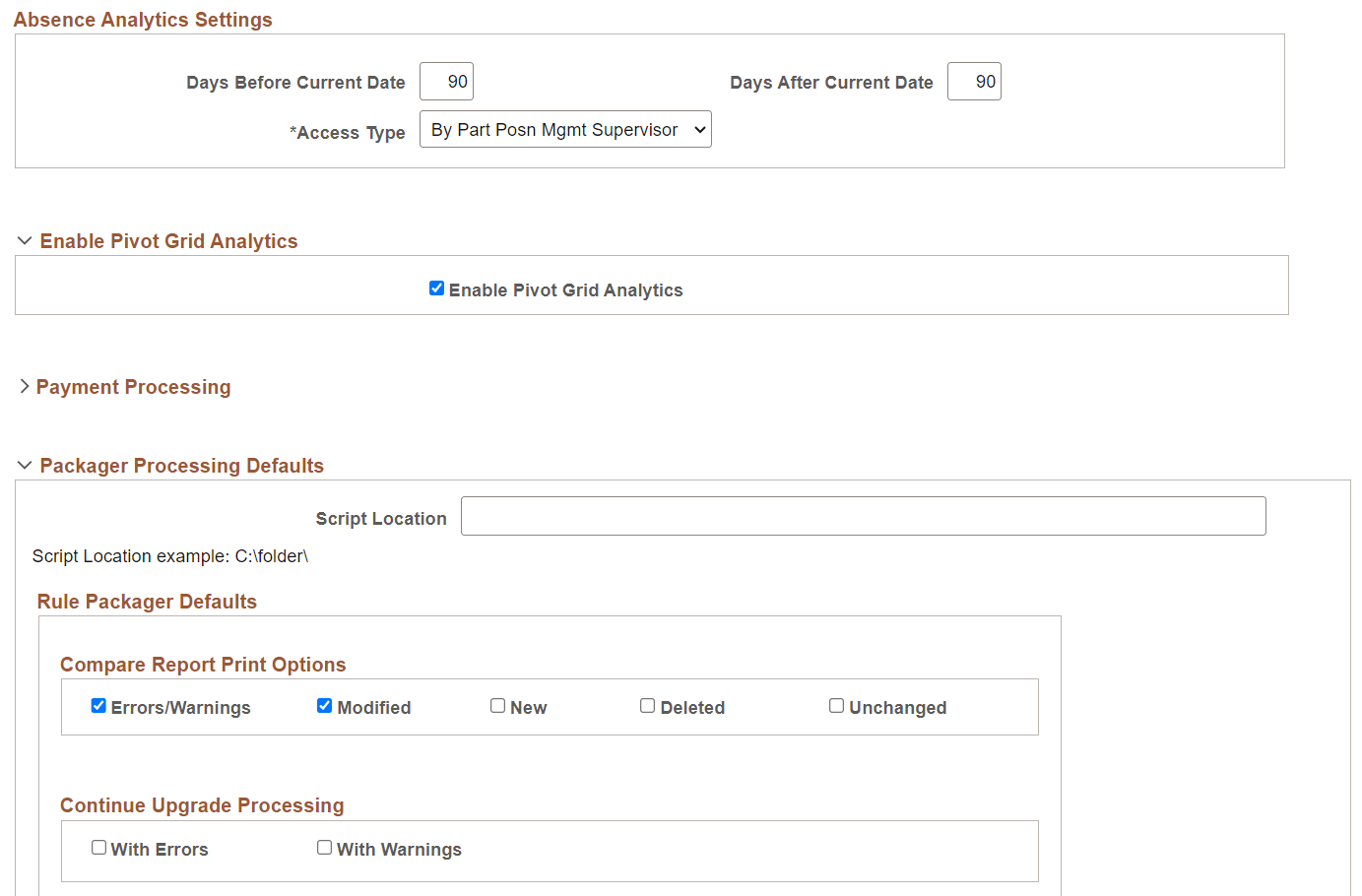 Installation Settings Page (2 of 3)