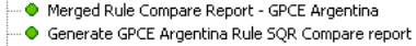 Example of a Change Assistant job that compares and generates a compare report for a merged package