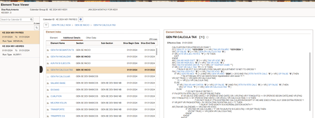 Element Index Additional Details