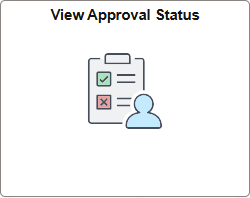 View Approval Status tile