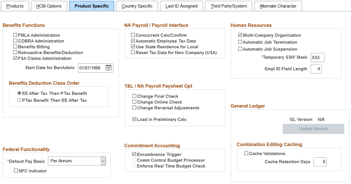 Product Specific page