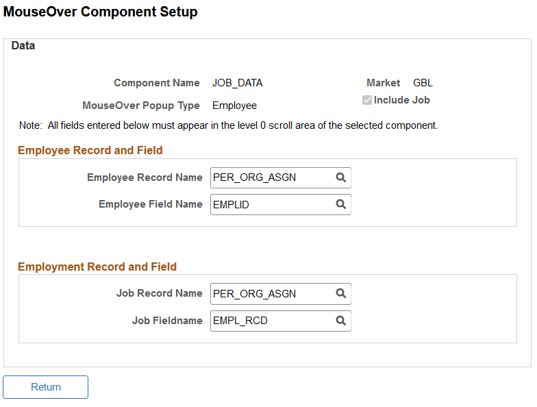 MouseOver Component Setup - Person Detail page