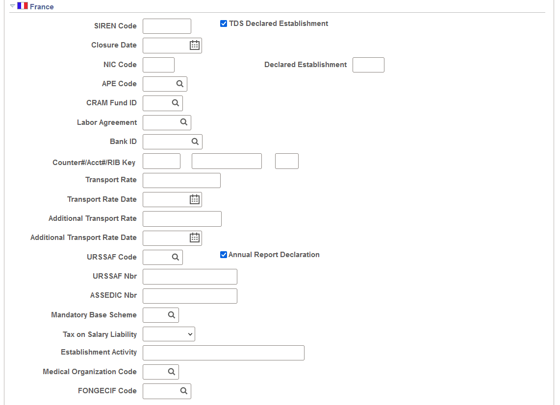 Establishment Address page (2 of 5)