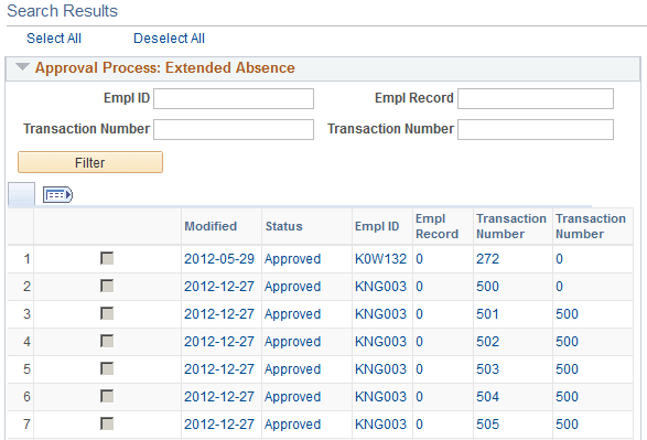 Monitor Approvals page (2 of 2)