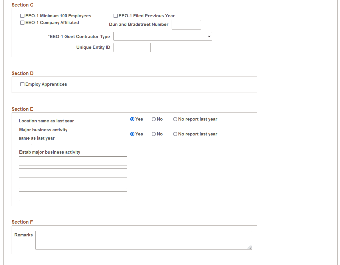 Establishment Address page (4 of 5)