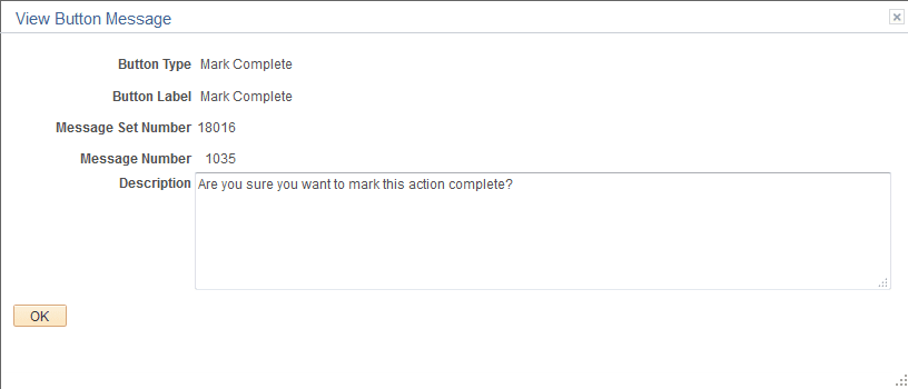 View Button Message page