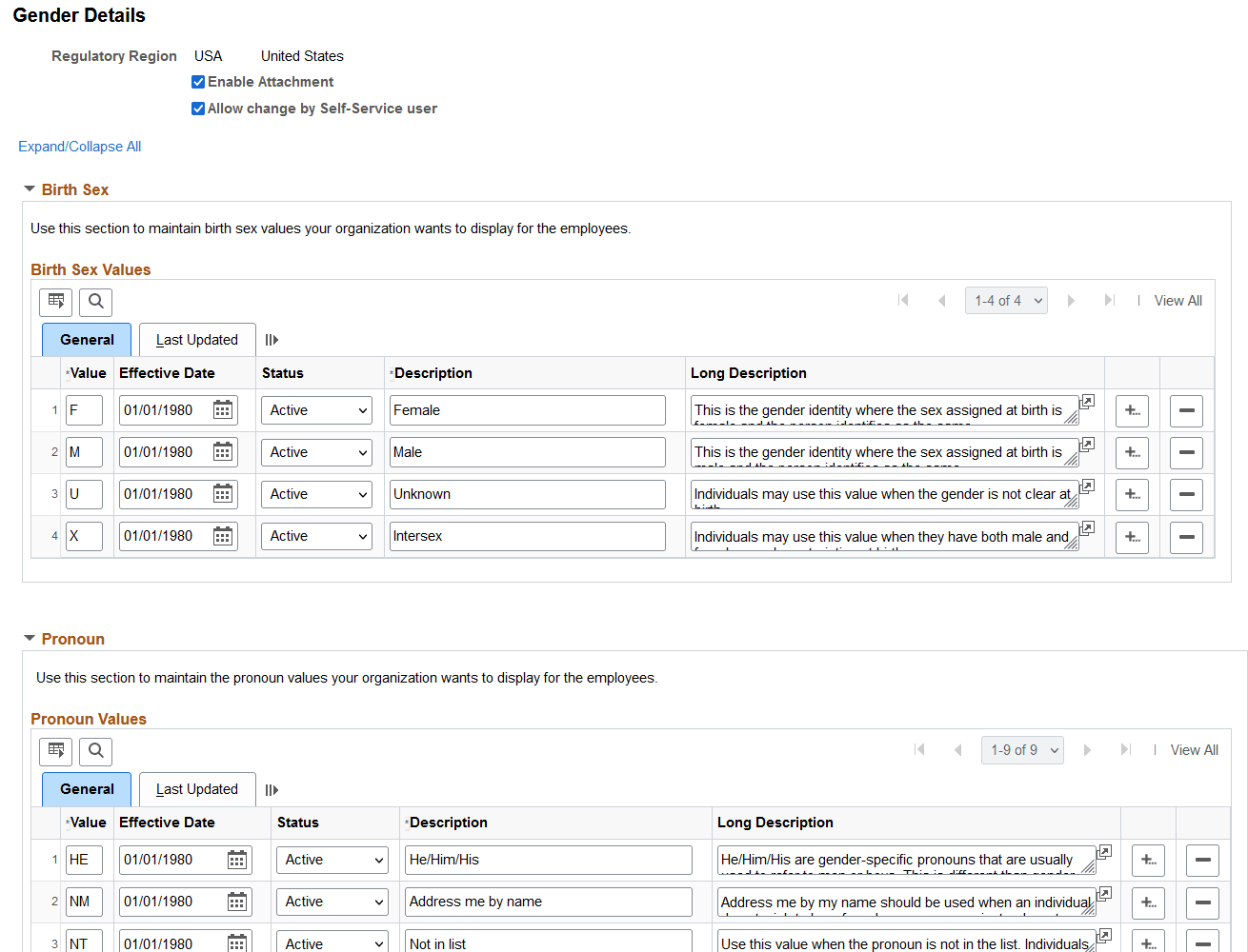 Gender Details page (1 of 4)