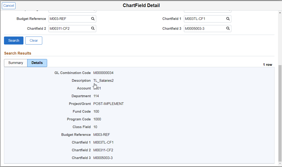 ChartField Details_Details tab