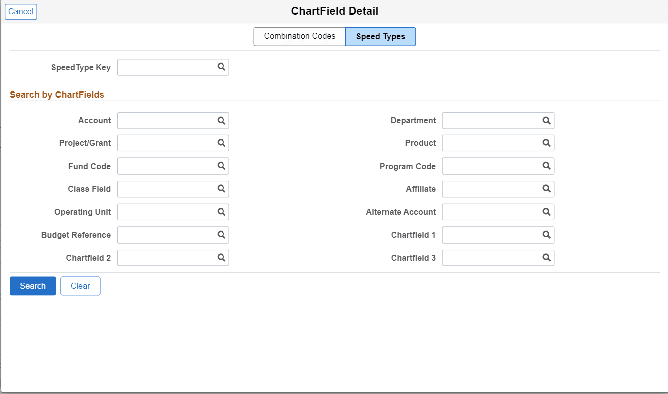 Fluid Search Speed Types Page