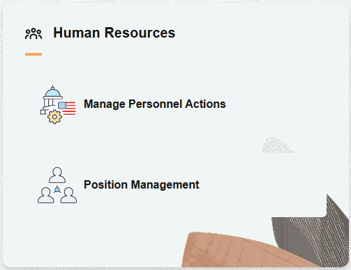 (USF) Human Resources section for a federal administrator