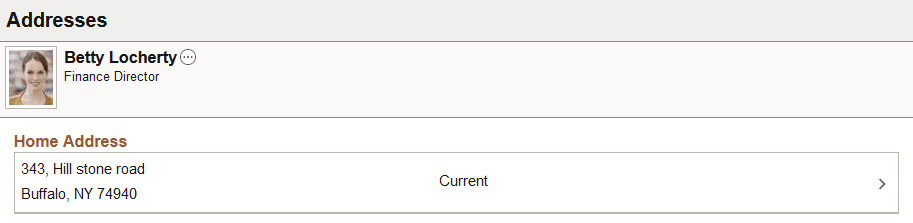 Example of an employee header in fluid