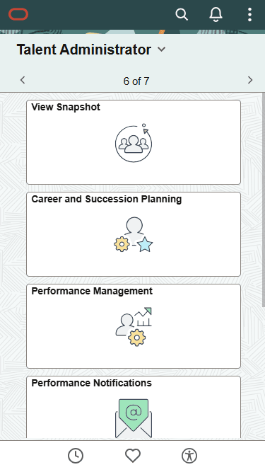 (Smartphone) Talent Administrator homepage