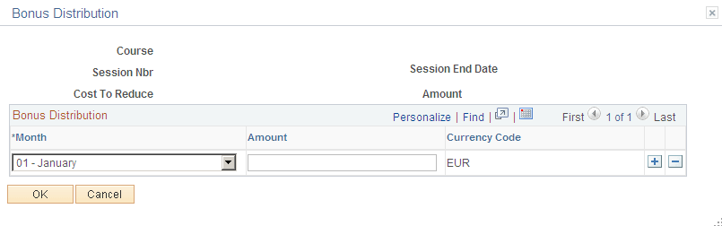 Bonus Distribution page