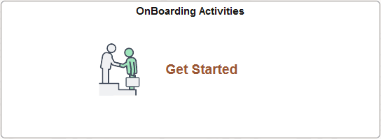 OnBoarding Activities Tile: Get Started