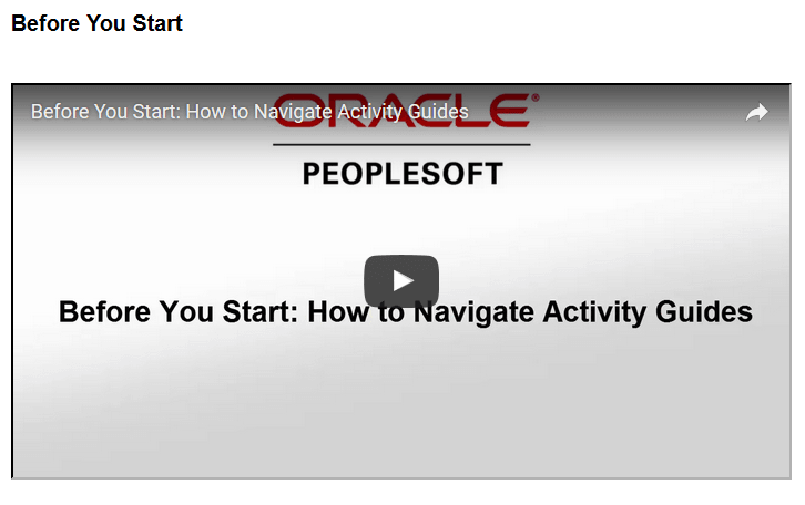 Before You Start page